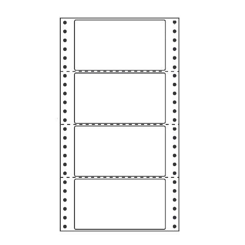 ラベルシール 東洋印刷 MM6AH タックシール (連続ラベル) カラータイプベージュ 1000折【代引不可】【送料無料(一部地域除く)】
