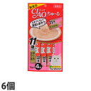 『おひとり様1セット限り』いなば CIAO ちゅ〜る 11歳からのまぐろ・かつお (14g×4本)×6個 SC-74