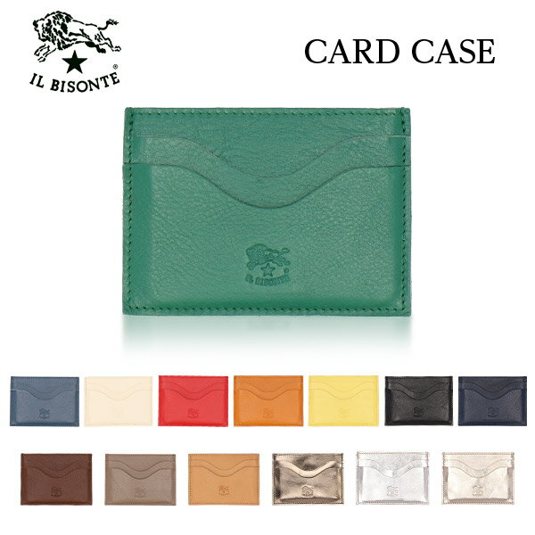 イルビゾンテ IL BISONTE イルビゾンテ CARD CASE カードケース SCC050 PV0001 定期入れ パスケース カード入れ『送料無料（一部地域除く）』