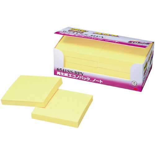 スリーエム Post-itエコノ強粘着6541SS-RPY Pイエロー