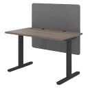 Garage デスクフロントパネル W1100×H900mm アッシュブラウン CP-DF11 仕切り デスクパネル デスクトップパネル パネル クランプ式『代...