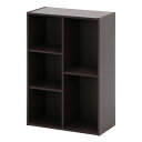 不二貿易 フリーボックス W590×D295×H890mm ダークブラウン FBC960【代引不可】【送料無料(一部地域除く)】
