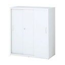 『当店人気商品』3枚引戸書庫(スチール)(W900×D450×H1050mm) RW45-310S『代引不可』『送料無料(一部地域除く)』