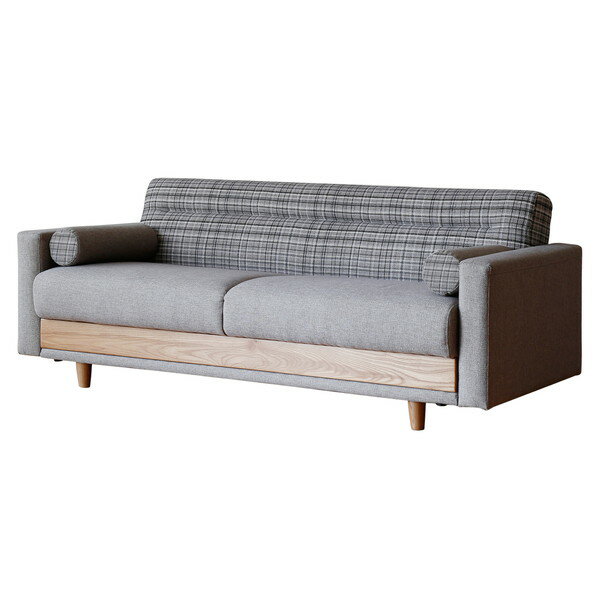 『ポイント10倍』関家具 ソファベッド ハーシー ベージュ[ nora ノラ and g アンジー 北欧 3人掛け ソ..