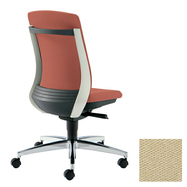 PLUS オフィスチェア BeneS ベネス 肘なし ハイバック バイカラーフレーム アルミ脚 ベージュ KC-BN514SL BE220S[ テレワーク 在宅勤務 在宅ワーク リモートワーク 自宅勤務 在宅 SOHO スマートオフィス ]『代引不可』 『送料無料（一部地域除く）』