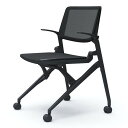 オカムラ ミーティングチェア Marca マルカ 背座メッシュ ブラックフレーム ブラックシェル 肘付 ブラック 81M2RG F1E1 『代引不可』『送料無料...