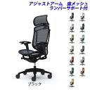 『ポイント10倍』『受注生産品』 オカムラ チェア コンテッサ セコンダ エクストラハイバック ブラックフレーム ブラックボディ 座メッシュ 可動肘 ランバーサポート付 CC85MS『代引不可』『送料無料(一部地域除く)』