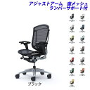 『ポイント10倍』『受注生産品』 オカムラ チェア コンテッサ セコンダ ハイバック シルバーフレーム ブラックボディ 座メッシュ 可動肘 ランバーサポート付 ...