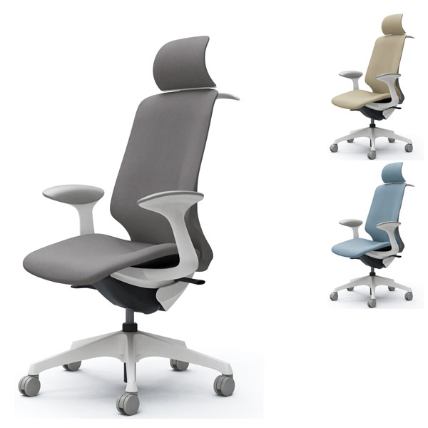 『受注生産品』 オカムラ オフィスチェア スフィア EXハイバック ホワイトボディ 固定肘 座調節無 ハンガー付 ノーマルナイロンキャスター インターロック CT2HAC FX『代引不可』『送料無料（一部地域除く）』