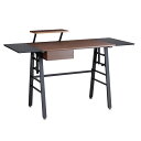 東馬 デイ デスク W1340×D550×H730mm ブラウン 家具 机 つくえ ワークデスク パソコンデスク シンプル『代引不可』『送料無料(一部地域除く)』