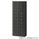 生興 小物入れロッカー 3列10段 30人用 ボタン錠 W600×D300×H1600mm ブラック KLKK-30-BBK 収納家具 ロッカー 小物 貴重品 ...