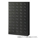 生興 小物入れロッカー 5列10段 50人用 ダイヤル錠 W1000×D300×H1600mm ブラック KLKK-50-DBK 収納家具 ロッカー 小物 貴重...