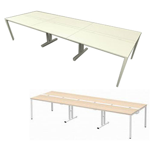 Garage フリーアドレスデスク 多人数用デスク MP-3612SS 幅360cm 【代引不可】【送料無料（一部地域除..