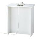 生興 インフォメーションカウンター 無人タイプ(ホワイト) BIFシリーズ W800×D420×H900 BIF-80W『代引不可』『送料無料(一部地域除く)』