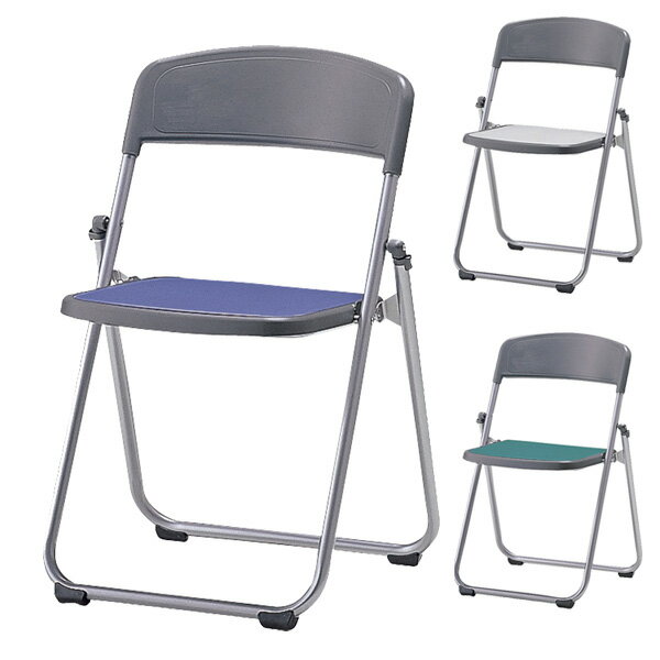 サンケイ 折りたたみ椅子 パイプイス アルミ脚 粉体塗装 座ポリオレフィンレザー張り SCF64-MX【代引不..