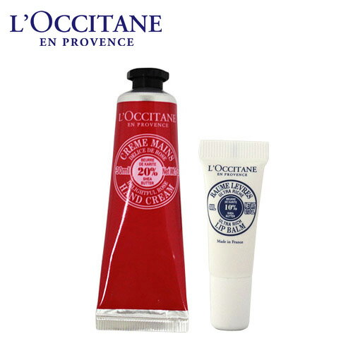 ロクシタン シア リップ＆ハンドクリーム ディライトフルローズ 2点セット / L'OCCITANE 1