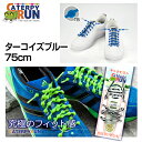 【売切れ御免】キャタピラン 靴ひも 75cm ターコイズブル...