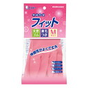 エステー やわらかフィット 天然ゴム手袋 M ピンク
