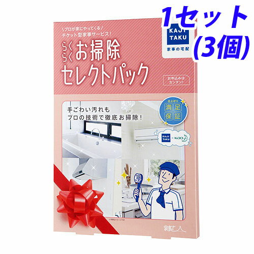 【プロのお掃除サービス】らくらくお掃除セレクトパック　3箇所セット 【送料無料（一部地域除く）】