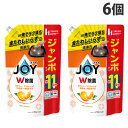 P&G 除菌ジョイ コンパクト 贅沢シトラスオレンジの香り 詰替用 ジャンボサイズ 1425ml×6個 食器用洗剤 洗剤 食器用 洗浄 JOY『送料無料(一部地...