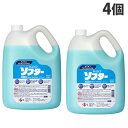 【SS限定エントリーでポイント5倍&9/5限定★抽選で最大100%Pバック】花王 ソフター 業務用 4.5L×4個『送料無料(一部地域除く)』