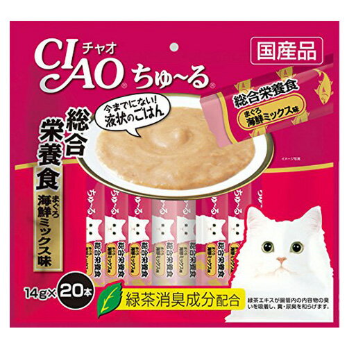 いなば CIAO チャオ ちゅ〜る 総合栄養食 まぐろ 海鮮ミックス味 14g×20本 SC-199