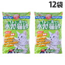 猫砂 トイレに流せる木製猫砂 ひのき入 6L×12袋 常陸化工『送料無料(一部地域除く)』