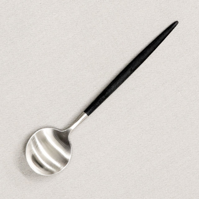 Cutipol クチポール GOA Black ゴア ブラック Dessert spoon デザートスプーン スプーン カトラリー 食器 マット ステンレス プレゼント ギフト 2