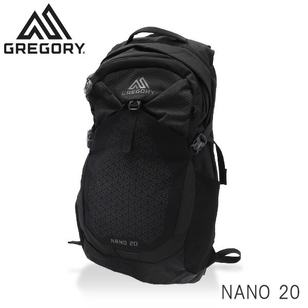 GREGORY グレゴリー バックパック NANO ナノ 20 20L オブシダンブラック 1114990413 リュック リュックサック 鞄 カバン アウトドア『送料無料（一部地域除く）』