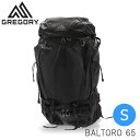 GREGORY グレゴリー バックパック BALTORO バルトロ 65 S (60L) オブシダンブラック 1424410413 リュックサック リュック バッグ カバン『送料無料(一部地域除く)』
