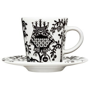 iittala イッタラ Taika タイカ エスプレッソカップ&ソーサー 100ml ブラック