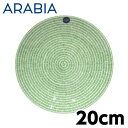 ARABIA アラビア 24h Avec アベック プレート 20cm グリーン