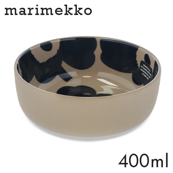 マリメッコ ウニッコ ボウル 400ml テラ×ダークブルー Marimekko Unikko ボウル皿 深皿 大きめ 大きい