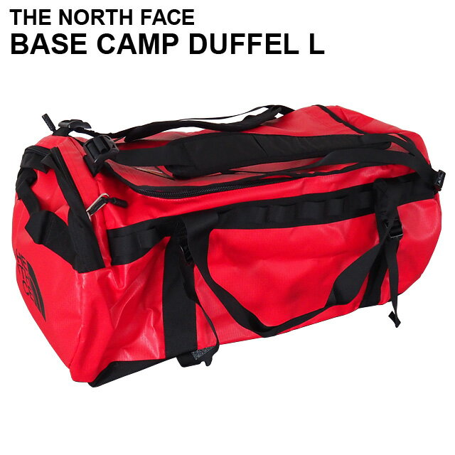 THE NORTH FACE ザ・ノースフェイス BASE CAMP DUFFEL L ベースキャンプ ダッフル 95L レッド×ブラック ボストンバッグ ダッフルバッグ バックパック『送料無料（一部地域除く）』