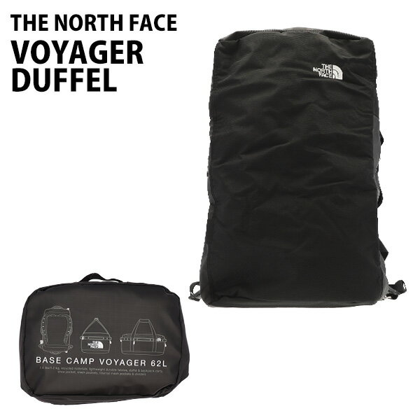 THE NORTH FACE ノースフェイス バックパック BASE CAMP VOYAGER DUFFEL ベースキャンプ ボイジャー ダッフル 62L ブラック×ホワイト『送料無料（一部地域除く）』