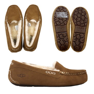 【ワケアリ品】UGG アグ アンスレー ムートンシューズ ウィメンズ チェスナット 5(22cm) 3312 Ansley ムートンブーツ モカシン ブーツ 靴【送料無料(一部地域除く)】