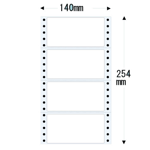 ラベルシール mm5W タックシール 5(5/10)インチ×10インチ(140×254mm)【代引不可】【送料無料(一部地域除く)】
