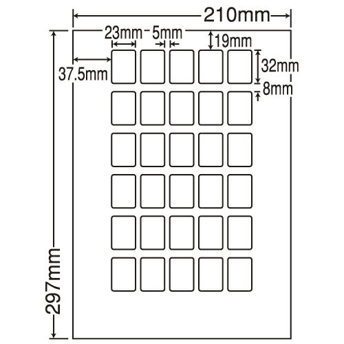 ラベルシール 東洋印刷 LDW30PBF 再剥離タイプ A4 500シート【代引不可】【送料無料(一部地域除く)】