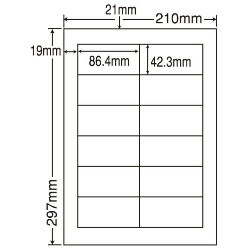 ラベルシール 東洋印刷 FCL-11 カラーレーザー用フィルムラベル A4 100シート【代引不可】【送料無料（一部地域除く）】