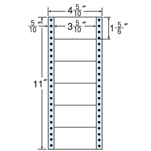 ラベルシール 東洋印刷 MM4 i タックシール (連続ラベル) レギュラータイプ 1000折【代引不可】【送料無料(一部地域除く)】