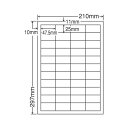 ラベルシール 44面 FCL-32 耐水・耐温度タイプ カラーレーザー用 A4 100シート『返品不可』『代引不可』『送料無料(一部地域除く)』