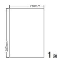 東洋印刷 マルチラベル nana 和紙ラベル A4 100シート 1面 CWL-7 【代引不可】【送料無料(一部地域除く)】