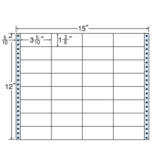 ラベルシール MH15L タックシール (連続ラベル) レギュラータイプ 500折【代引不可】【送料無料(一部地域除く)】