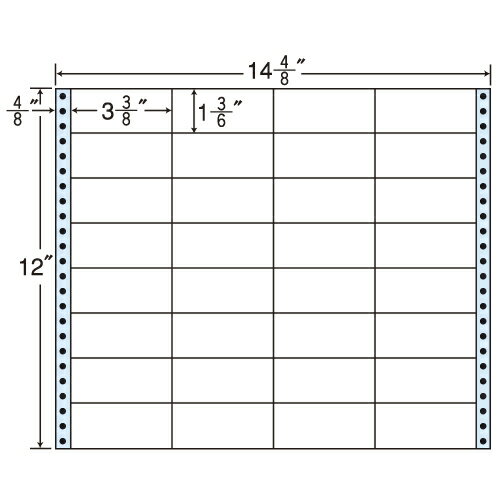 ラベルシール MH14K タックシール (連続ラベル) レギュラータイプ 500折【代引不可】【送料無料(一部地域除く)】