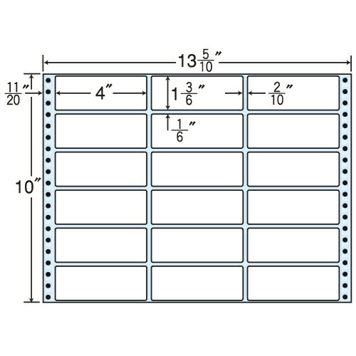 ラベルシール M13i タックシール (連続ラベル) レギュラータイプ 500折【代引不可】【送料無料(一部地域除く)】