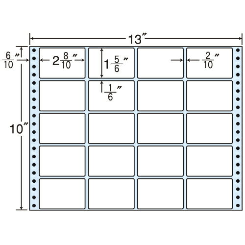 ラベルシール M13D タックシール (連続ラベル) レギュラータイプ 500折【代引不可】【送料無料(一部地域除く)】