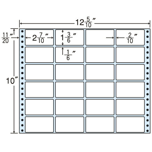ラベルシール MX12H タックシール (連続ラベル) レギュラータイプ 500折【代引不可】【送料無料(一部地域除く)】