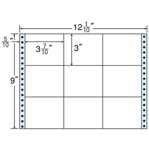 ラベルシール M12 O タックシール (連続ラベル) レギュラータイプ 500折【代引不可】【送料無料(一部地域除く)】
