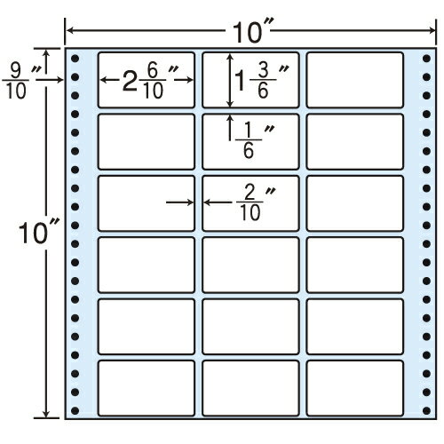 ラベルシール M10F タックシール (連続ラベル) レギュラータイプ 500折【代引不可】【送料無料(一部地域除く)】