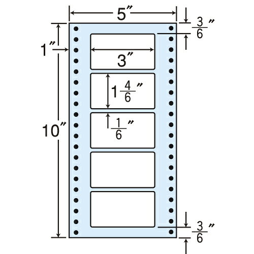ラベルシール MT5N タックシール (連続ラベル) レギュラータイプ 500折×2【代引不可】【送料無料(一部地域除く)】